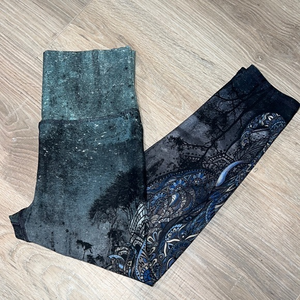 Creation and evolution blue leggings